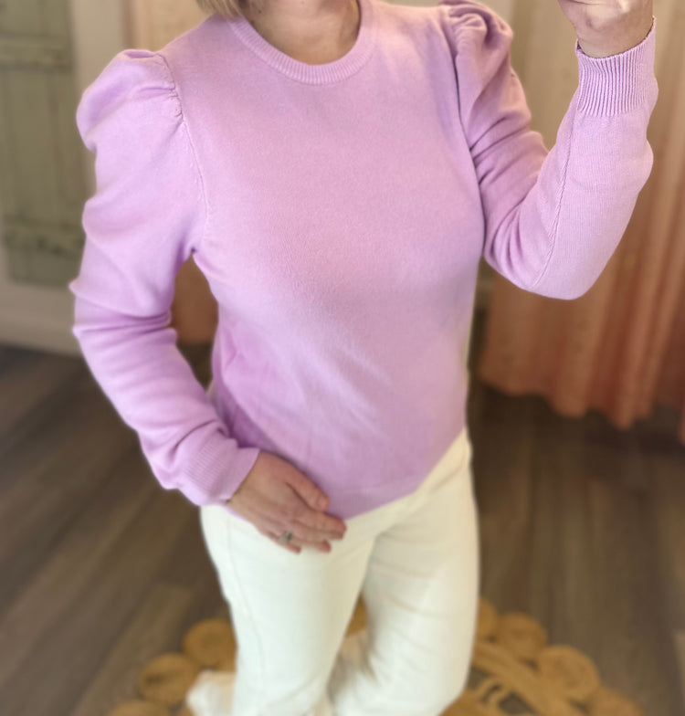 Claire Classic Sweater - Lavender