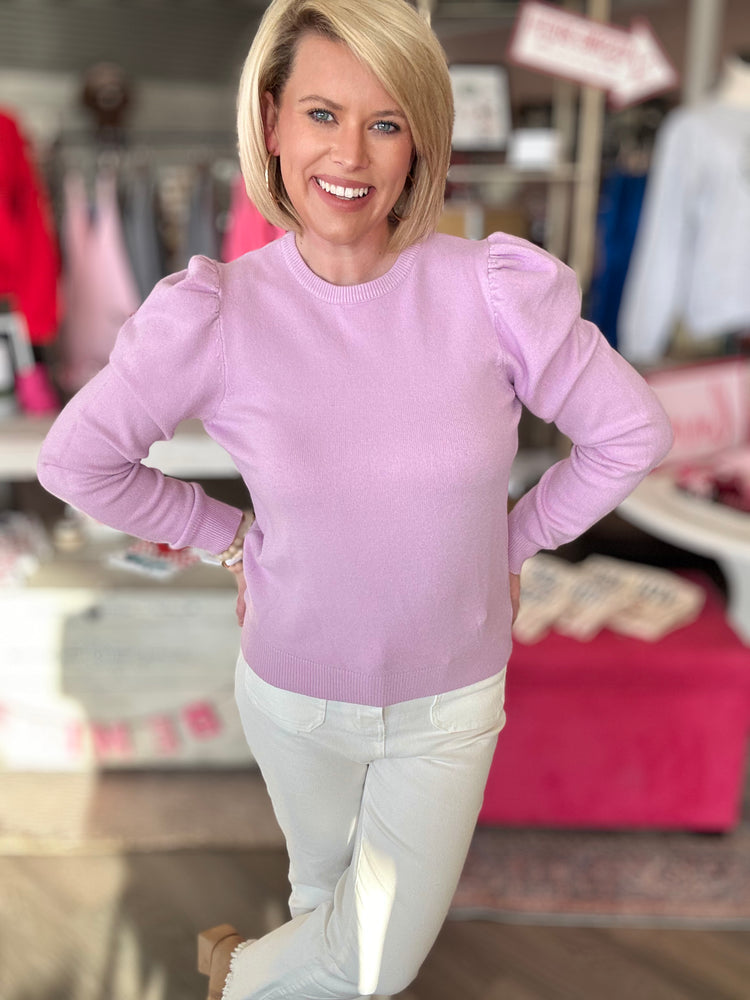 Claire Classic Sweater - Lavender