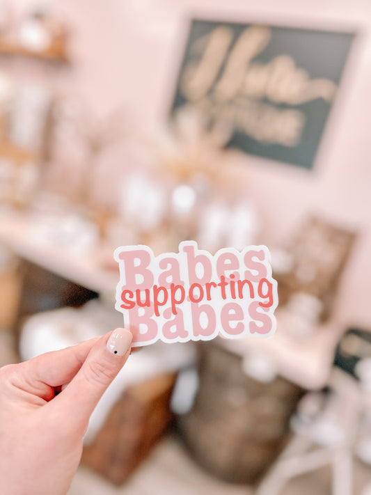 Babe Supports Babes Sticker