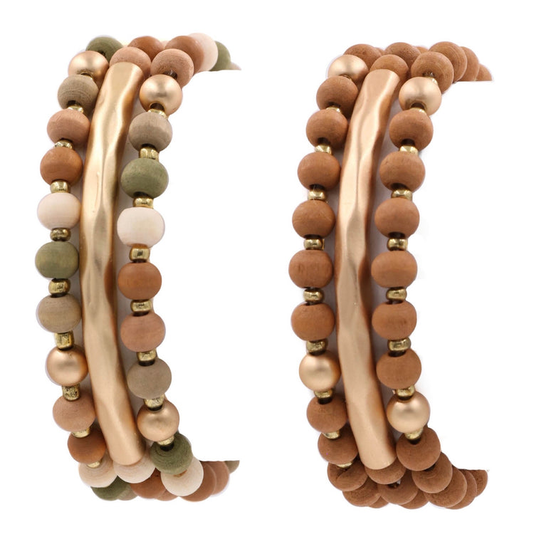 Fall Wooden Bracelet Stacks