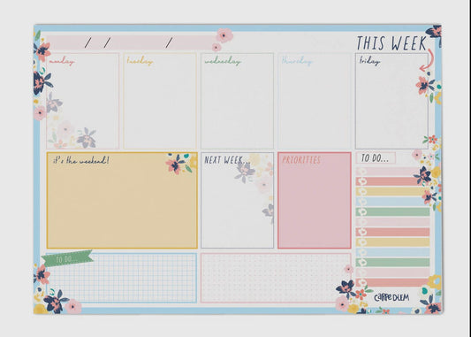 Floral Desk Calendar