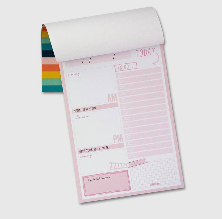 Daily Planner Pad - Striped