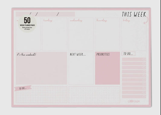 Pink Desk Calendar