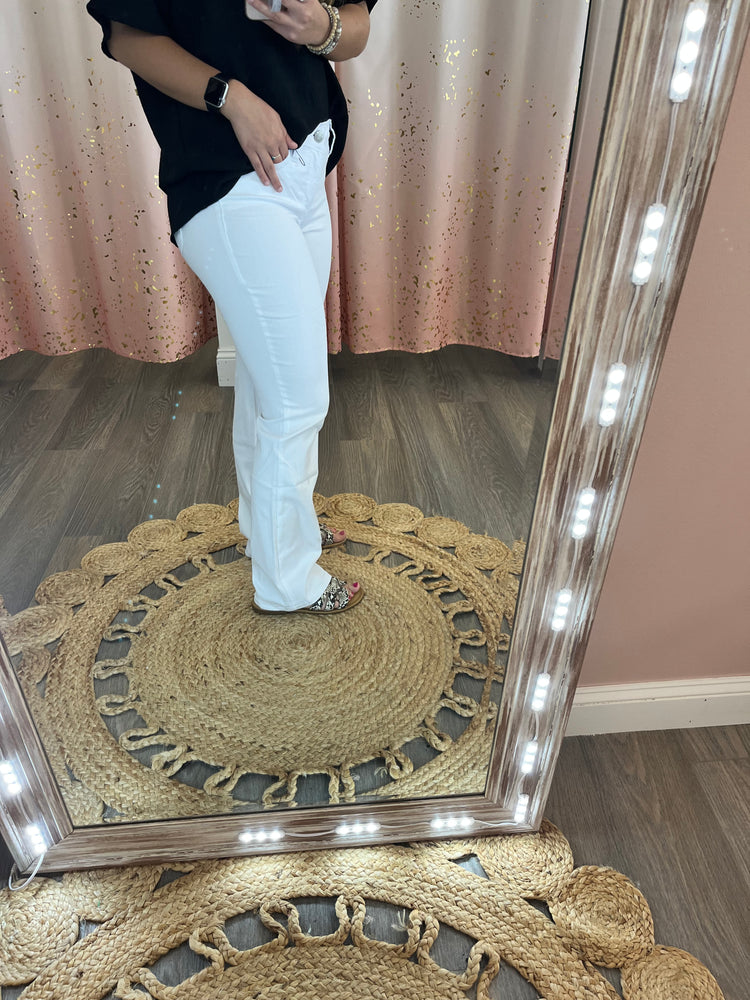 Collins YMI Bootcute White Jeans